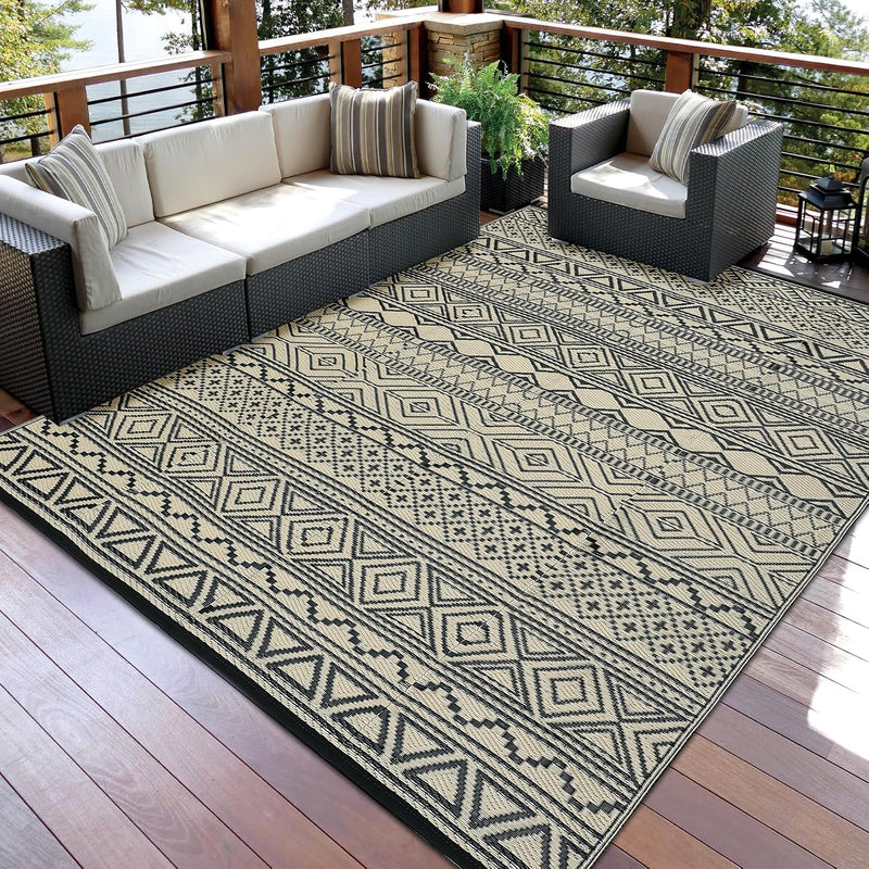 Outdoor Rug Waterproof Reversible