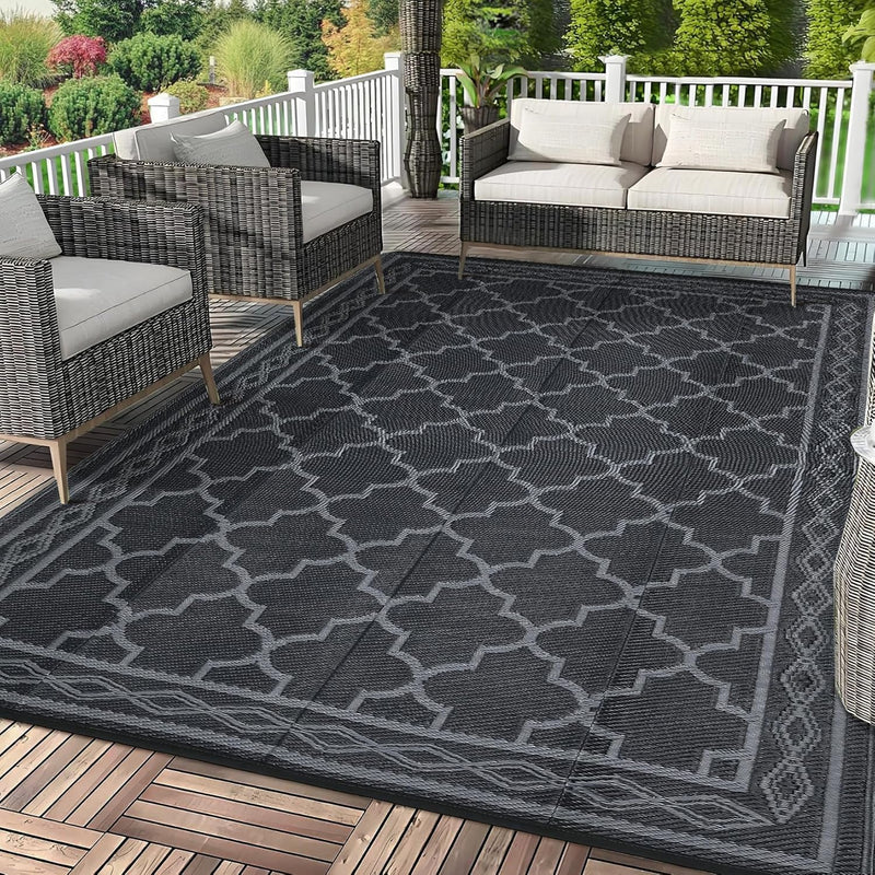 Outdoor Rug Waterproof Reversible