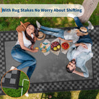 Outdoor Rug Waterproof Reversible