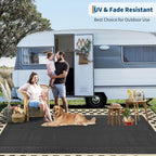 Outdoor Rug Waterproof Reversible