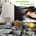 Outdoor Plastic Straw Rug Reversible Waterproof Large