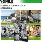 Outdoor Plastic Straw Rug Reversible Waterproof Large