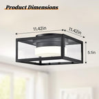 Outdoor Porch Ceiling Light 28CM Flush Mount