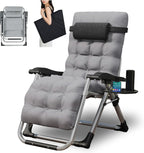 Outdoor Reclining Zero Gravity Chair with Cup Holder