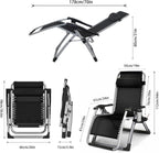 Outdoor Reclining Zero Gravity Chair with Cup Holder