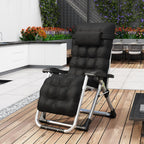 Outdoor Reclining Zero Gravity Chair with Cup Holder