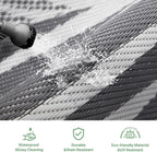Outdoor Rug Extra Large Botanical Leaf Waterproof