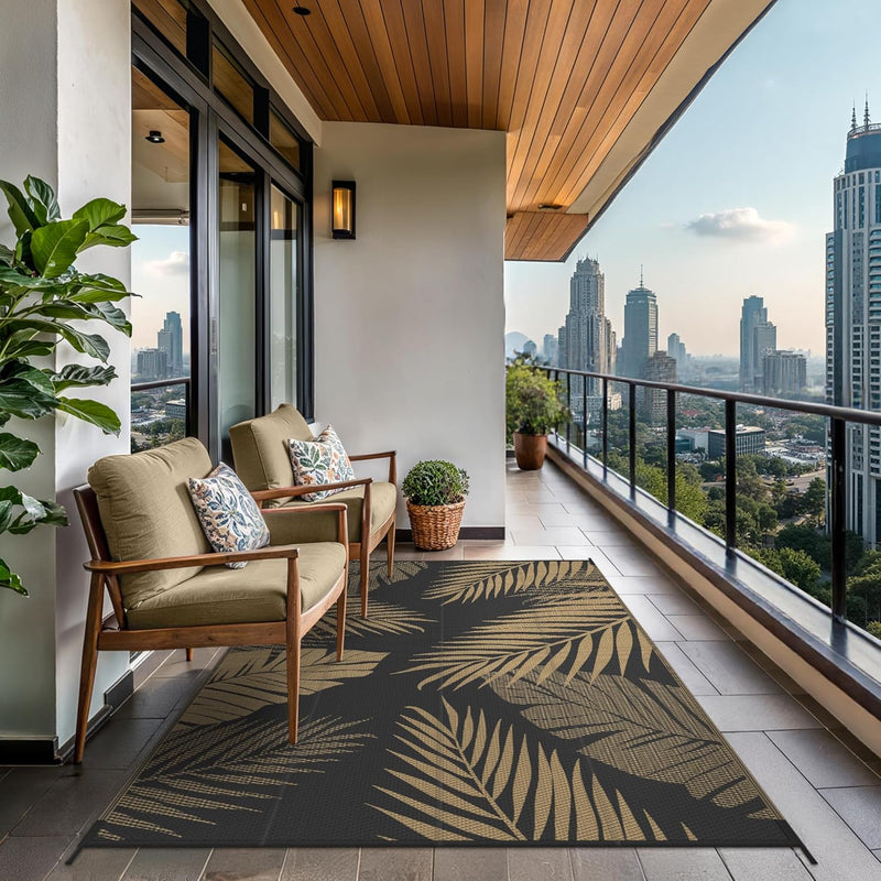 Outdoor Rug Waterproof Reversible Garden Carpet UV