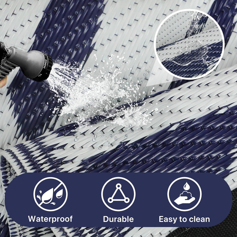 Outdoor Rug Waterproof Reversible Garden Carpet UV