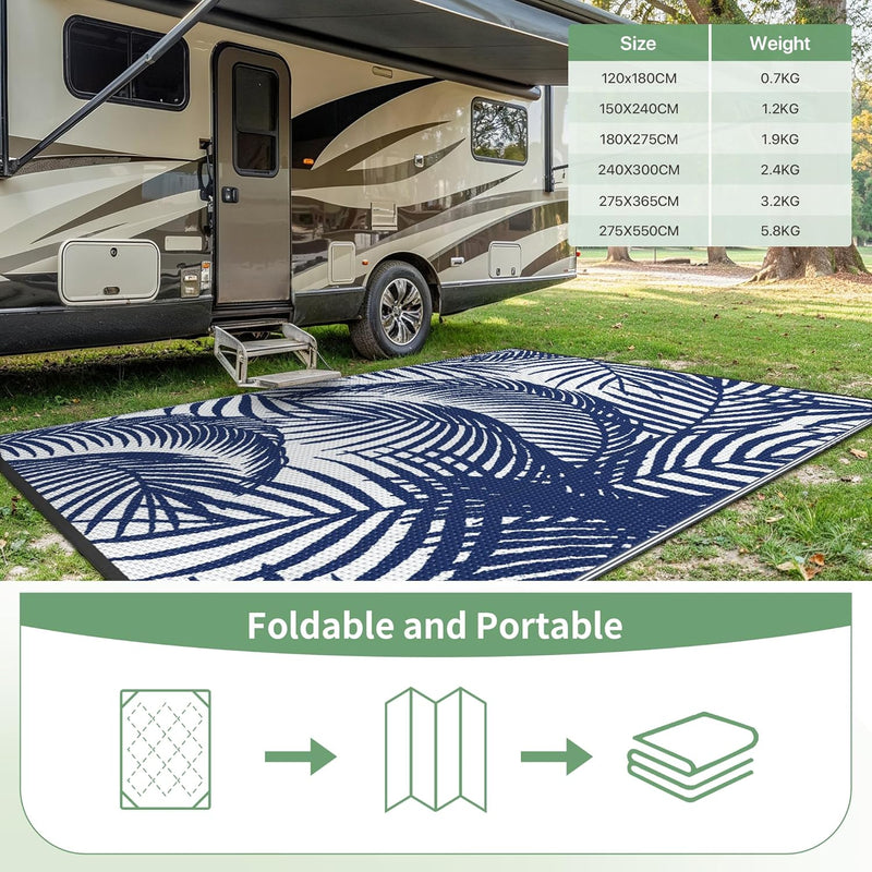 Outdoor Rug Waterproof Reversible Garden Carpet UV