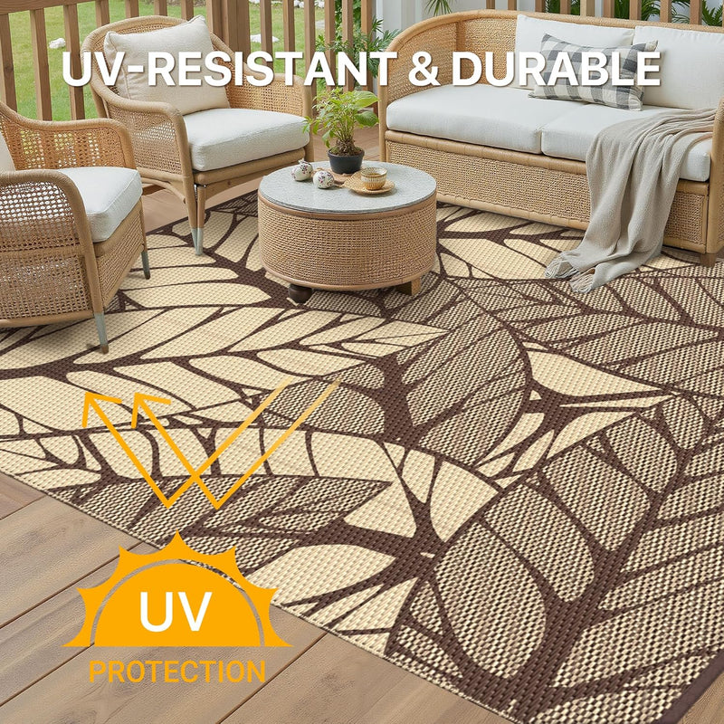 Outdoor Rug Waterproof Reversible Garden Carpet UV