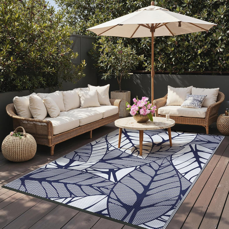 Outdoor Rug Waterproof Reversible Garden Carpet UV