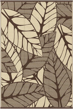 Outdoor Rug Extra Large Botanical Leaf Waterproof