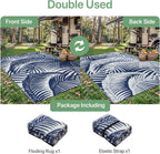Outdoor Rug Extra Large Botanical Leaf Waterproof