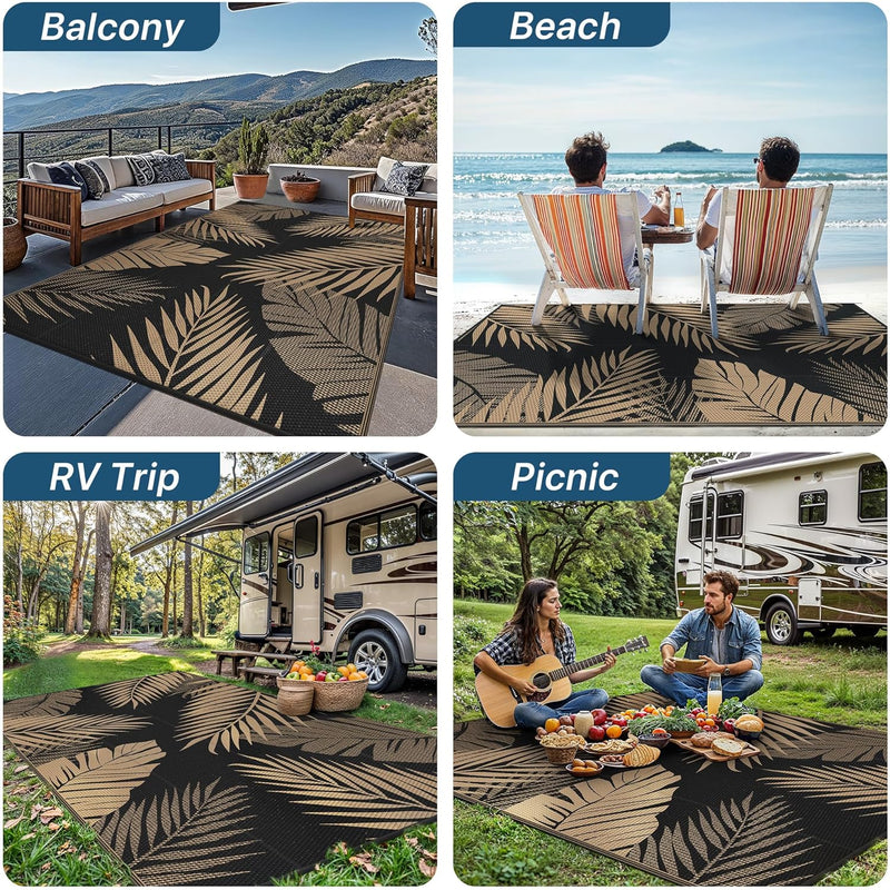 Outdoor Rug Waterproof Reversible Garden Carpet UV