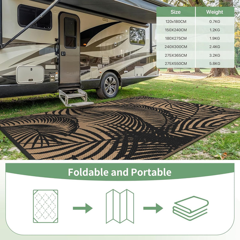 Outdoor Rug Waterproof Reversible Garden Carpet UV