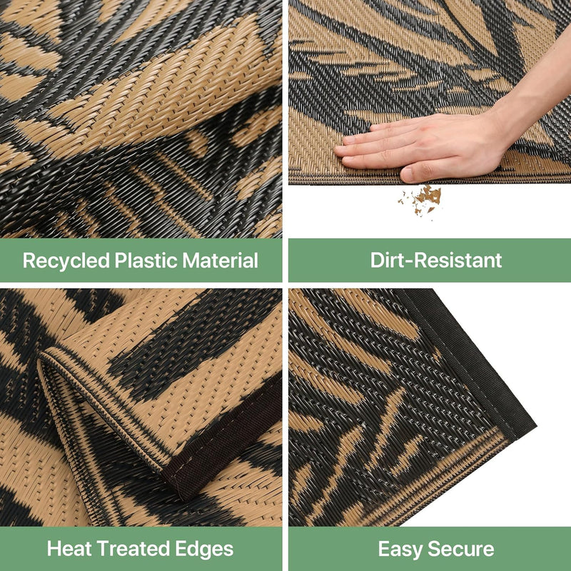 Outdoor Rug Waterproof Reversible Garden Carpet UV