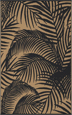 Outdoor Rug Extra Large Botanical Leaf Waterproof