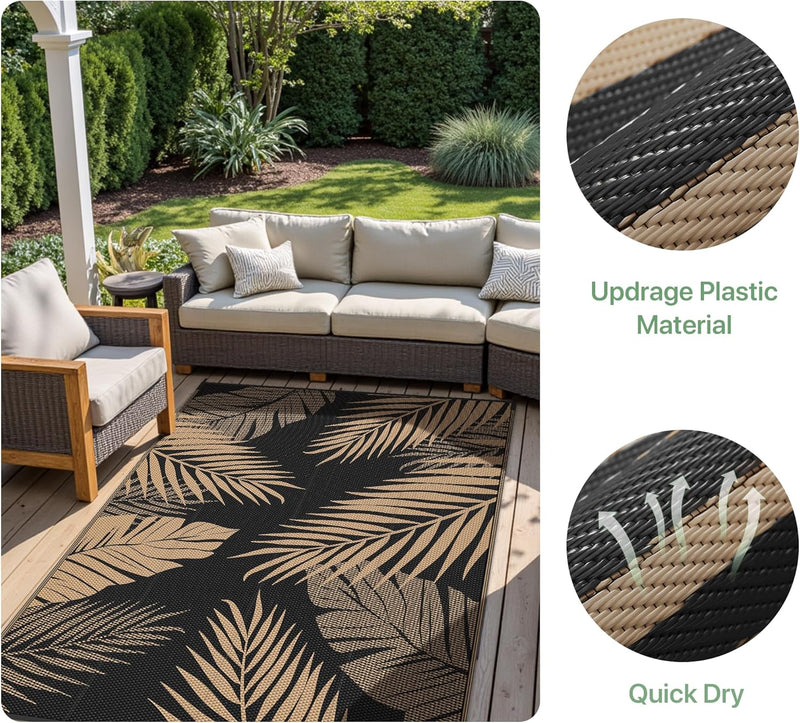 Outdoor Rug Waterproof Reversible Garden Carpet UV