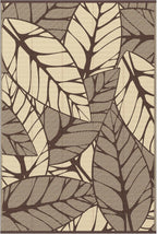 Outdoor Rug Extra Large Botanical Leaf Waterproof