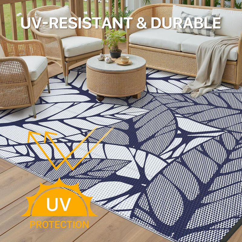 Outdoor Rug Waterproof Reversible Garden Carpet UV