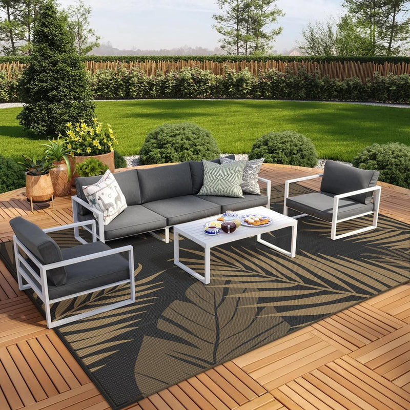 Outdoor Rug Waterproof Reversible Garden Carpet UV