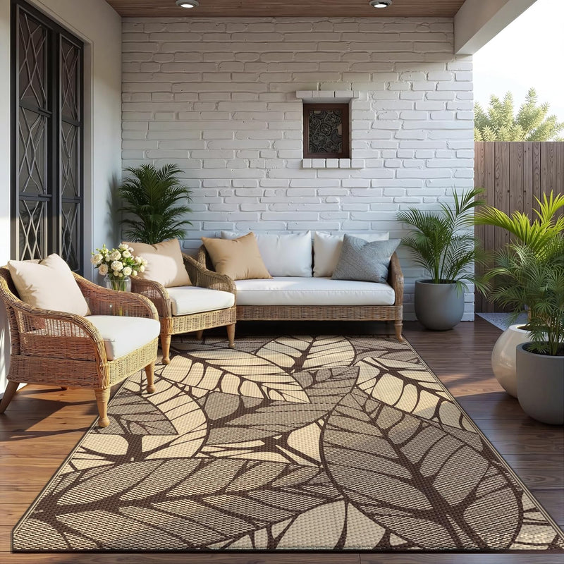 Outdoor Rug Waterproof Reversible Garden Carpet UV