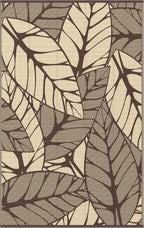 Outdoor Rug Extra Large Botanical Leaf Waterproof