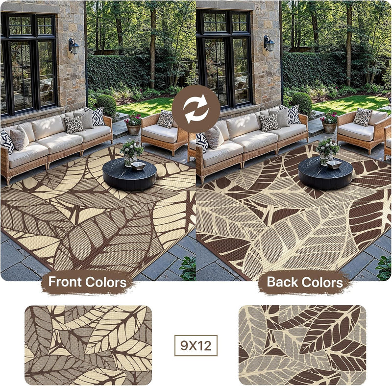 Outdoor Rug Waterproof Reversible Garden Carpet UV