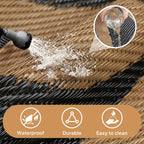Outdoor Rug Extra Large Butterfly Pattern Waterproof