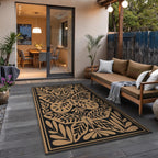 Outdoor Rug Extra Large Butterfly Pattern Waterproof