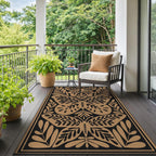Outdoor Rug Extra Large Butterfly Pattern Waterproof