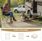 Outdoor Rug Extra Large Waterproof Reversible Garden