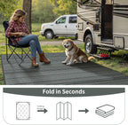 Outdoor Rug Extra Large Waterproof Reversible Garden