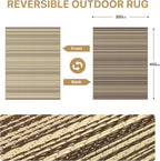 Outdoor Rug Extra Large Waterproof Reversible Garden