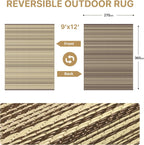Outdoor Rug Extra Large Waterproof Reversible Garden