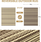 Outdoor Rug Extra Large Waterproof Reversible Garden
