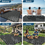 Outdoor Rug Extra Large Waterproof Reversible Garden