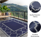 Outdoor Rug Extra Large Waterproof Reversible Garden