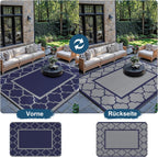 Outdoor Rug Extra Large Waterproof Reversible Garden