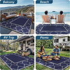 Outdoor Rug Extra Large Waterproof Reversible Garden