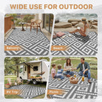 Outdoor Rug Extra Large Waterproof Reversible Garden