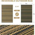Outdoor Rug Extra Large Waterproof Reversible Garden
