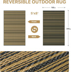 Outdoor Rug Extra Large Waterproof Reversible Garden