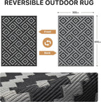 Outdoor Rug Extra Large Waterproof Reversible Garden