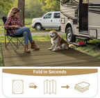 Outdoor Rug Extra Large Waterproof Reversible Garden