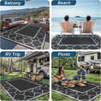 Outdoor Rug Extra Large Waterproof Reversible Garden