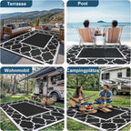 Outdoor Rug Extra Large Waterproof Reversible Garden