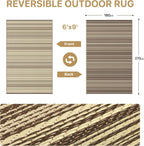 Outdoor Rug Extra Large Waterproof Reversible Garden