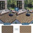 Outdoor Rug Extra Large Waterproof Reversible Garden